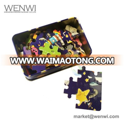 Wholesale Chinese Custom Storage Mini Wooden Jigsaw Puzzle Box